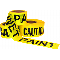FixtureDisplays® Tape, Poly Caution Safety Danger Marking Hazardous Wet Paint UV Water Resistant 10318